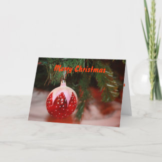 Christmas Ball, Merry Christmas Holiday Card
