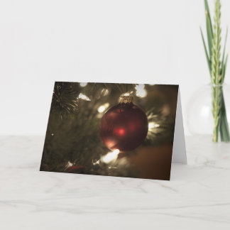 Christmas Ball Ornament Card