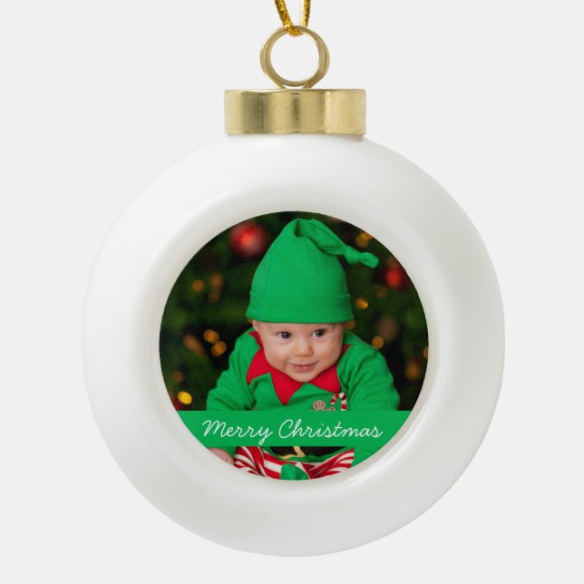 Christmas Ball Ornaments With Baby (Front)