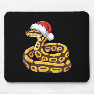Christmas Ball Python Ugly Xmas Sweater Snake Love Mouse Mat