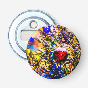 Christmas Ball Red Bottle Opener
