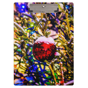 Christmas Ball Red Clipboard