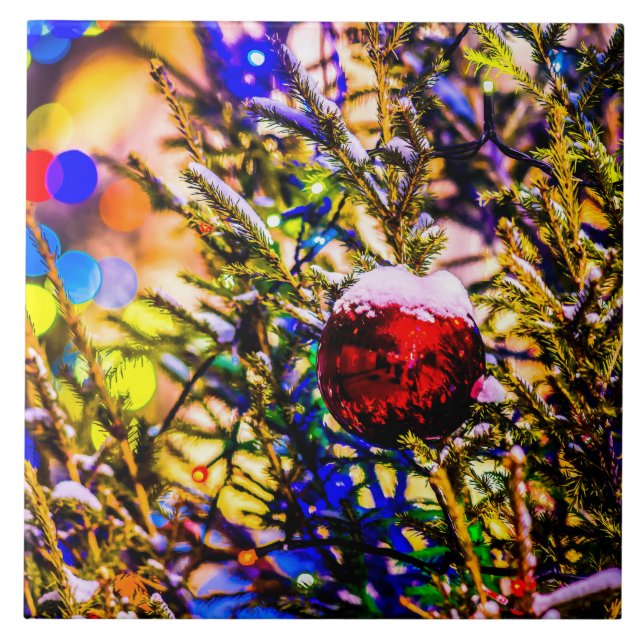 Christmas Ball Red Tile (Front)