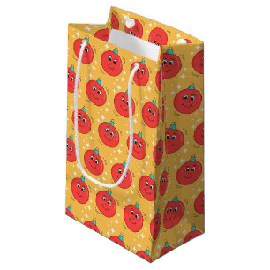 Christmas ball smiley retro cartoon character small gift bag