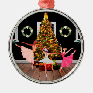 Christmas Ballerinas Metal Tree Decoration