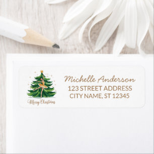 Christmas ballet Ballerina dancer Return Address
