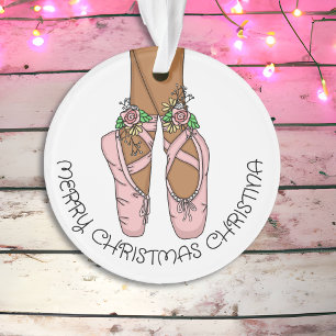 Christmas Ballet Slippers Personalised Ceramic Or Ornament