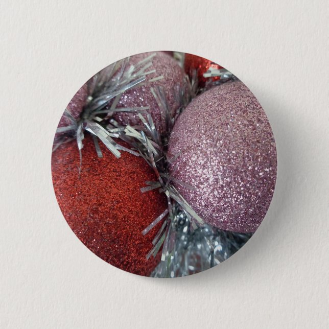 Christmas Balls 6 Cm Round Badge (Front)