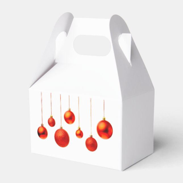 Christmas Balls Favour Box (Back Side)