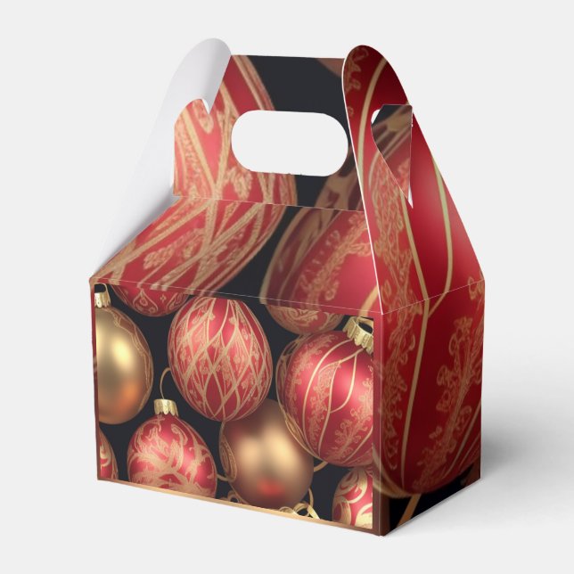 Christmas Balls Favour Box (Front Side)