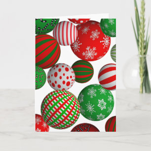 Christmas Balls Holiday Card