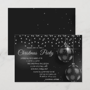 Christmas Balls,Light Company Christmas Party Invitation