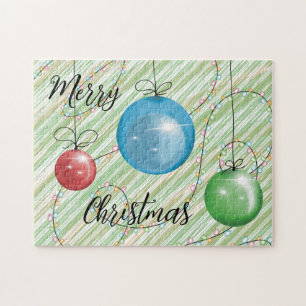 Christmas Balls Lights Holiday Decoration Gifts Jigsaw Puzzle