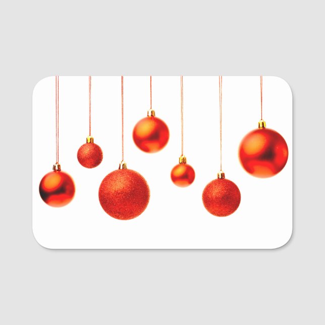 Christmas Balls Name Tag (Front)