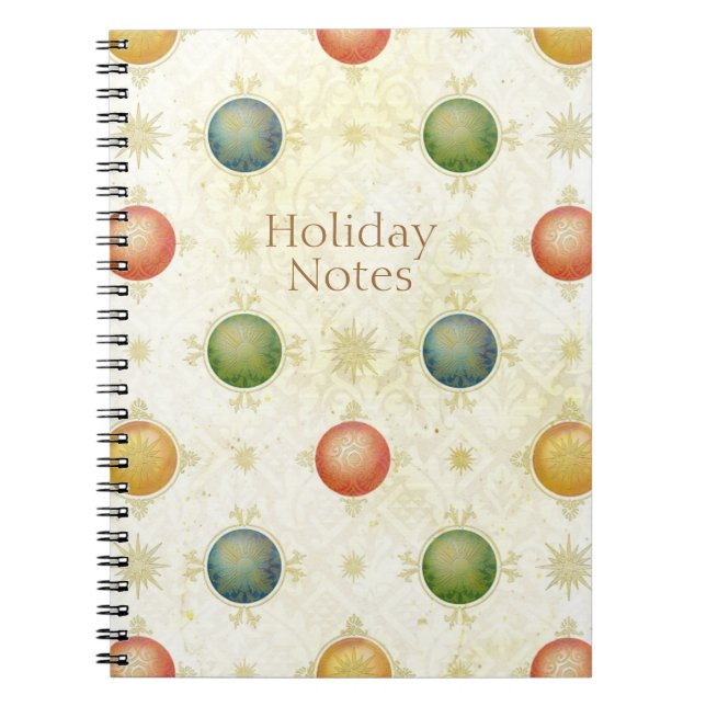christmas balls notebook (Front)