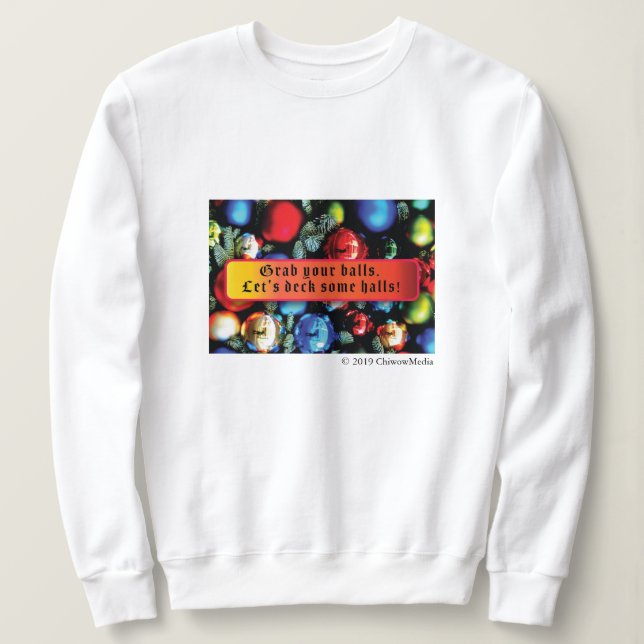 Christmas Balls Sweatshirt (Design Front)