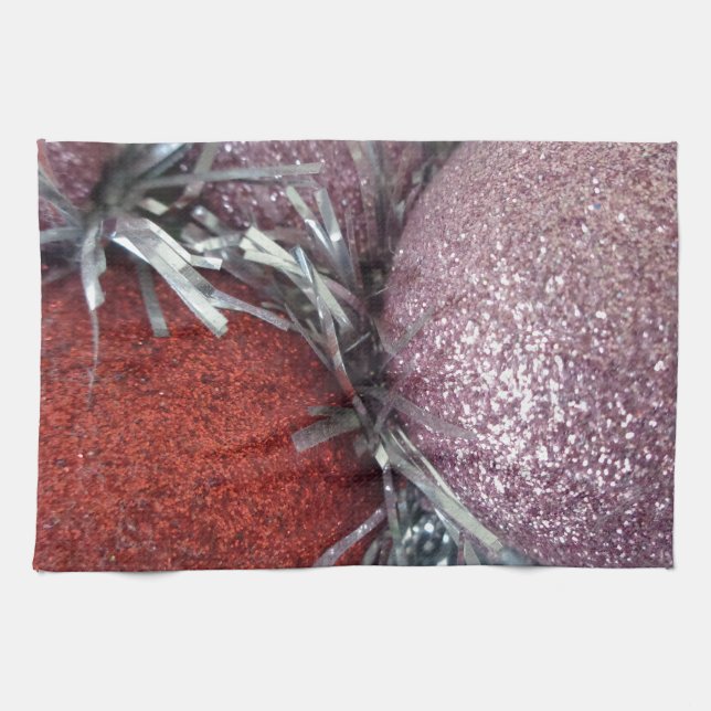 Christmas Balls Tea Towel (Horizontal)