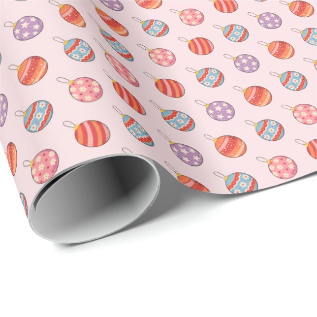 Christmas Balls Wrapping Paper (Roll Corner)
