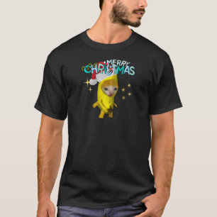 Christmas Banana Cat Happy Bananacat Meme Xmas Kit T-Shirt