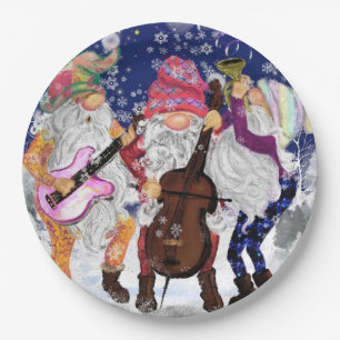 Christmas Band - Happy Song Paper Plate