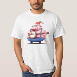 Christmas Banjo Pig Shirt