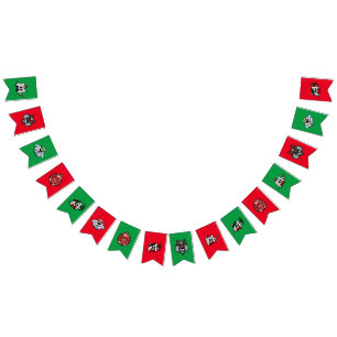 Christmas Banner with Adorable Holiday Critters