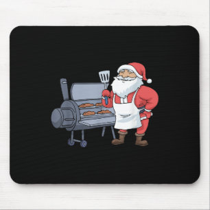Christmas Barbecue Santa Claus Grill Smoker Steak Mouse Mat