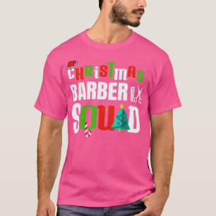 Christmas Barber Squad Xmas Funny Hairdresser T-Shirt