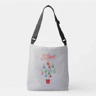 Christmas Bare Branch Tree - Merry Christmas Crossbody Bag
