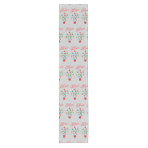 Christmas Bare Branch Tree - Merry Christmas Short Table Runner