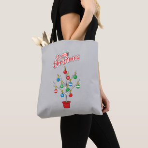 Christmas Bare Branch Tree - Merry Christmas Tote Bag
