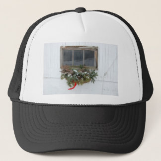 Christmas Barn Window Trucker Hat