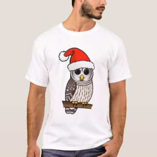 Christmas Barred Owl Santa T-Shirt
