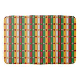 Christmas Bars Bath Mat