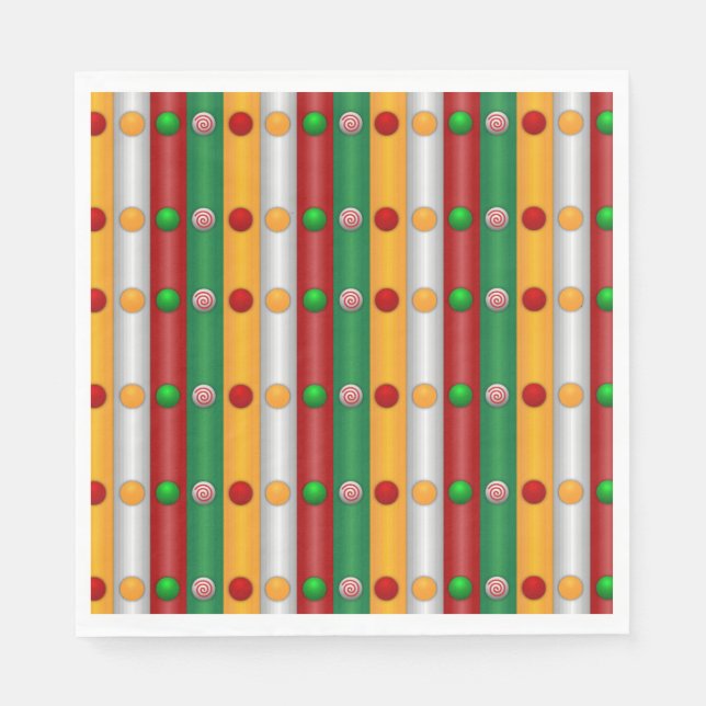 Christmas Bars Napkin (Front)