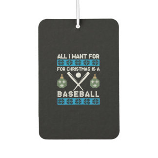 Christmas Baseball Car Air Freshener