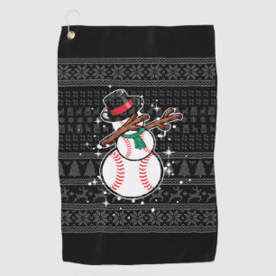 Christmas Baseball Golf Towel