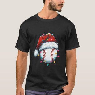 Christmas Baseball Lover Sports Player Funny Xmas  T-Shirt