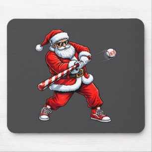 Christmas Baseball Player Santa Funny Xmas Boys Me Mouse Mat
