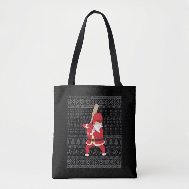 Christmas Baseball  Tote Bag (Front)