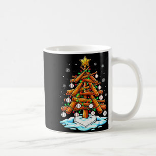 Christmas Baseball Tree Lights Xmas  Coffee Mug