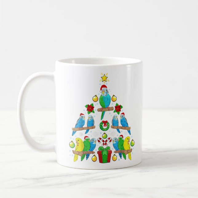 Christmas Baseball with Santa Hat Merry Christmas  Coffee Mug (Left)
