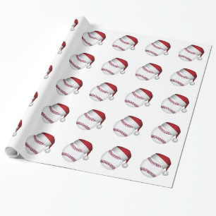 Christmas Baseball Wrapping Paper