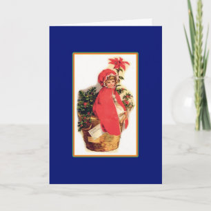 Christmas Basket - Vintage Card