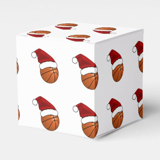 Christmas Basketball Favour Box (Front Side)