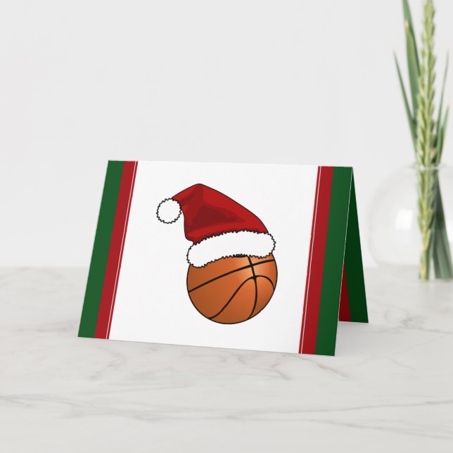 Christmas Basketball Holiday Card (Front)