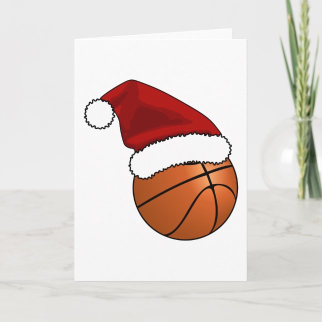 Christmas Basketball Holiday Card (Front)