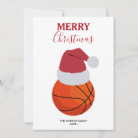 Christmas Basketball Sports Ball Custom Name