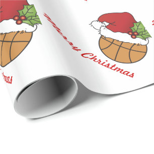 Christmas Basketball Wrapping Paper
