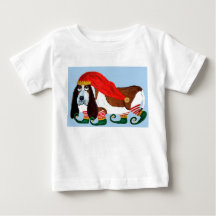 Christmas Basset Hound Elf